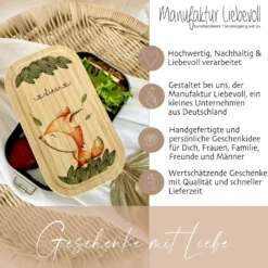 Brotdose mit Namen für Mädchen u. Jungen | Wählbar in Edelstahl | Lunchbox mit Motiv