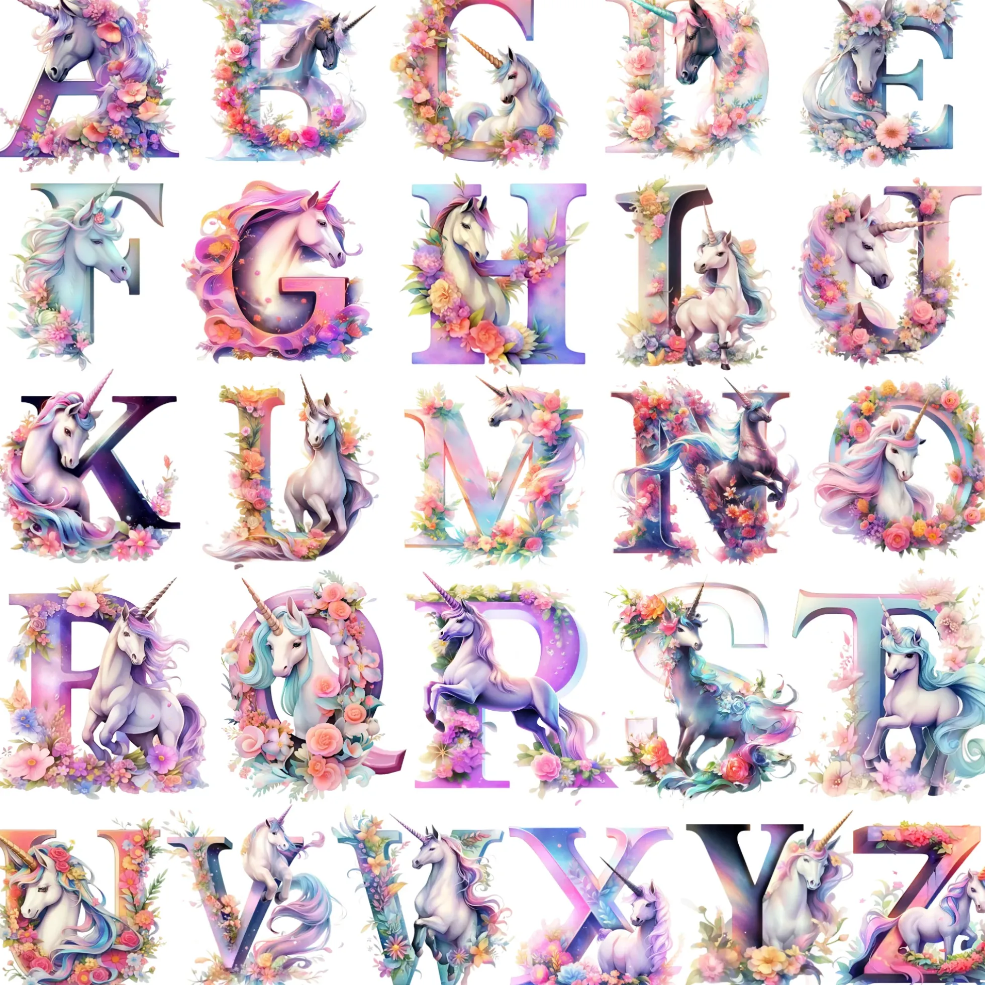 Einhorn Stoff Schultüte für Mädchen I Pferd Pony Zuckertüte Monogramm Namen Einschulungstüte Datum Blumen Füllkissen 70 cm I Optional mit Füllkissen und Spitzenschutz