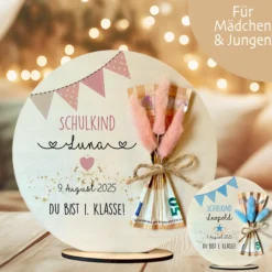 Einschulung Geschenk Einschulung Geld Geschenk Schulkind 2026 Einschulungsgeschenk Name Geschenke zum Schulanfang Mädchen Junge Einschulung