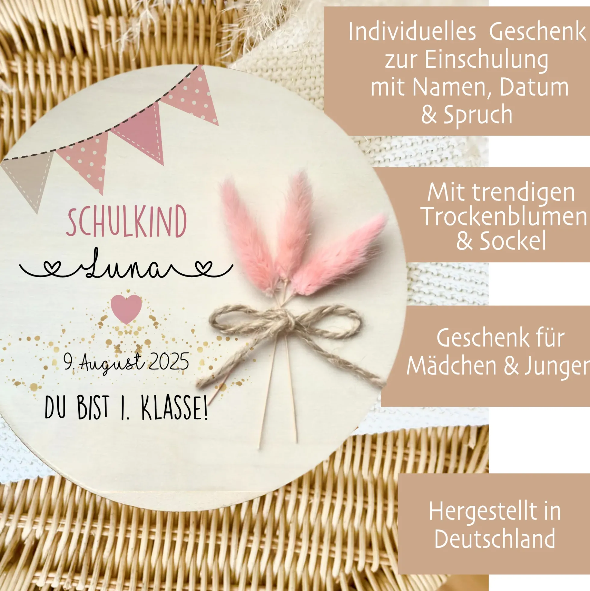 Einschulung Geschenk Einschulung Geld Geschenk Schulkind 2026 Einschulungsgeschenk Name Geschenke zum Schulanfang Mädchen Junge Einschulung