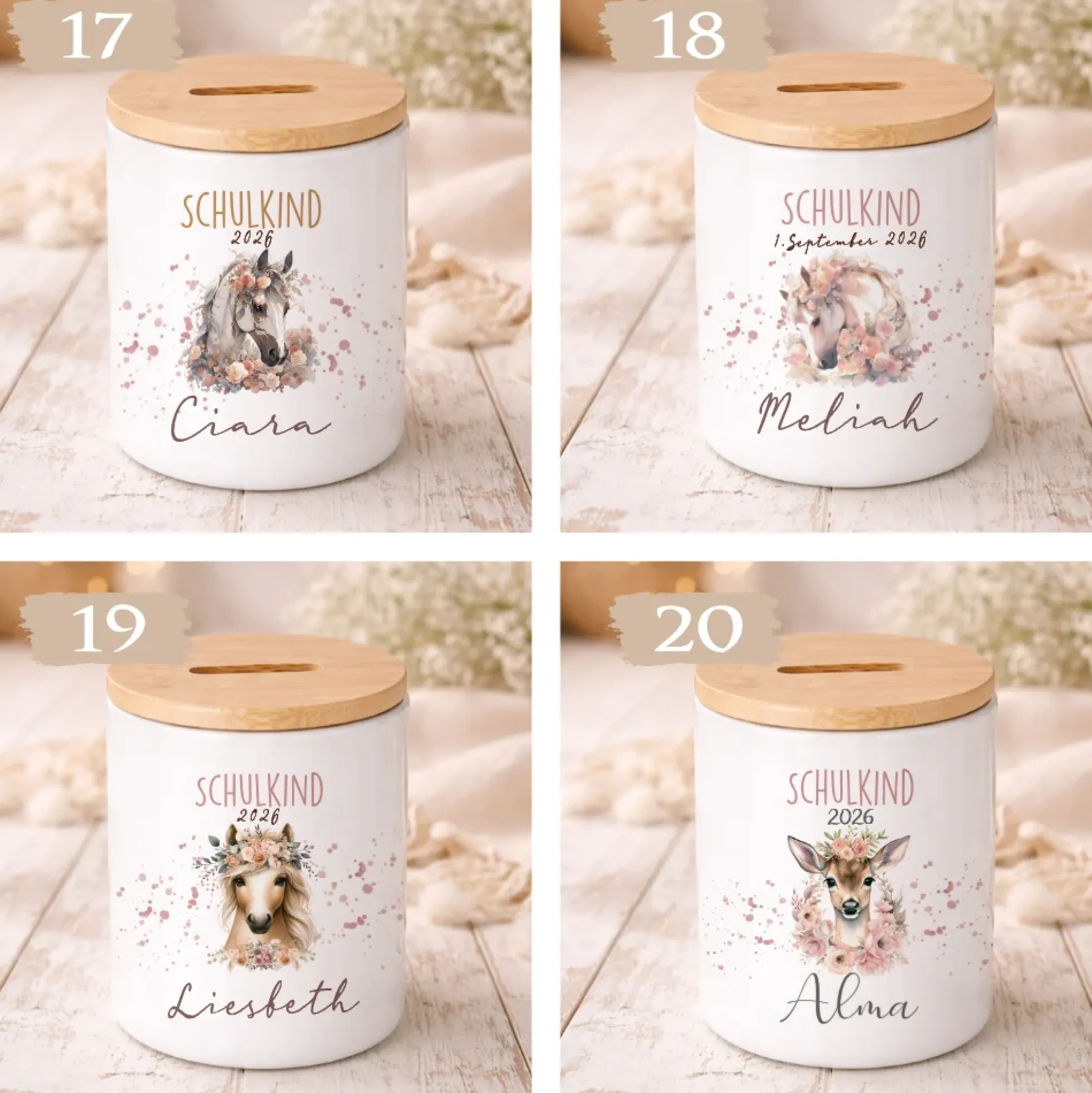 Einschulung Geschenk 2026 – Spardose personalisiert mit Namen – Schulkind Junge Mädchen – Geschenk zum Schulanfang
