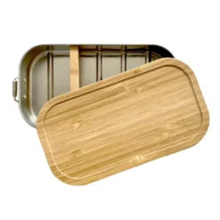 Ersatz für Brotdose: Trenner, Bambusdeckel mit und ohne Personalisierung / Name sowie Dose einzeln nachbestellen und zusammenstellen