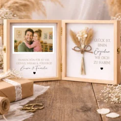 Erzieherin Geschenk personalisiert | Abschiedsgeschenk Kita Kindergarten | Danke Geschenk Erzieherin Holzbox Dankeschön mit Namen des Kind