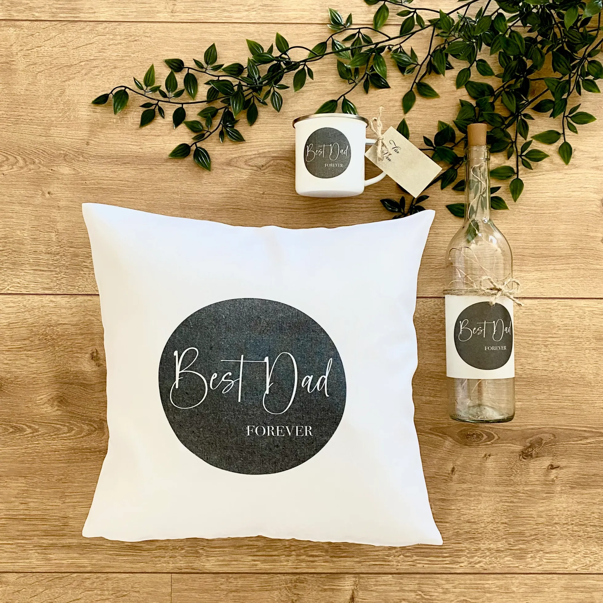Flaschenlicht "Best Dad forever" | Perfektes Geschenk für coole Väter | Originielle Geschenkidee für den Papa | 3 Produktvarianten zur Auswahl