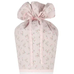 Florale Schultüte "Boho Blumenkranz" aus Stoff | Personalisiert mit Namen und Datum für Mädchen | Optional mit Füllkissen und Spitzenschutz