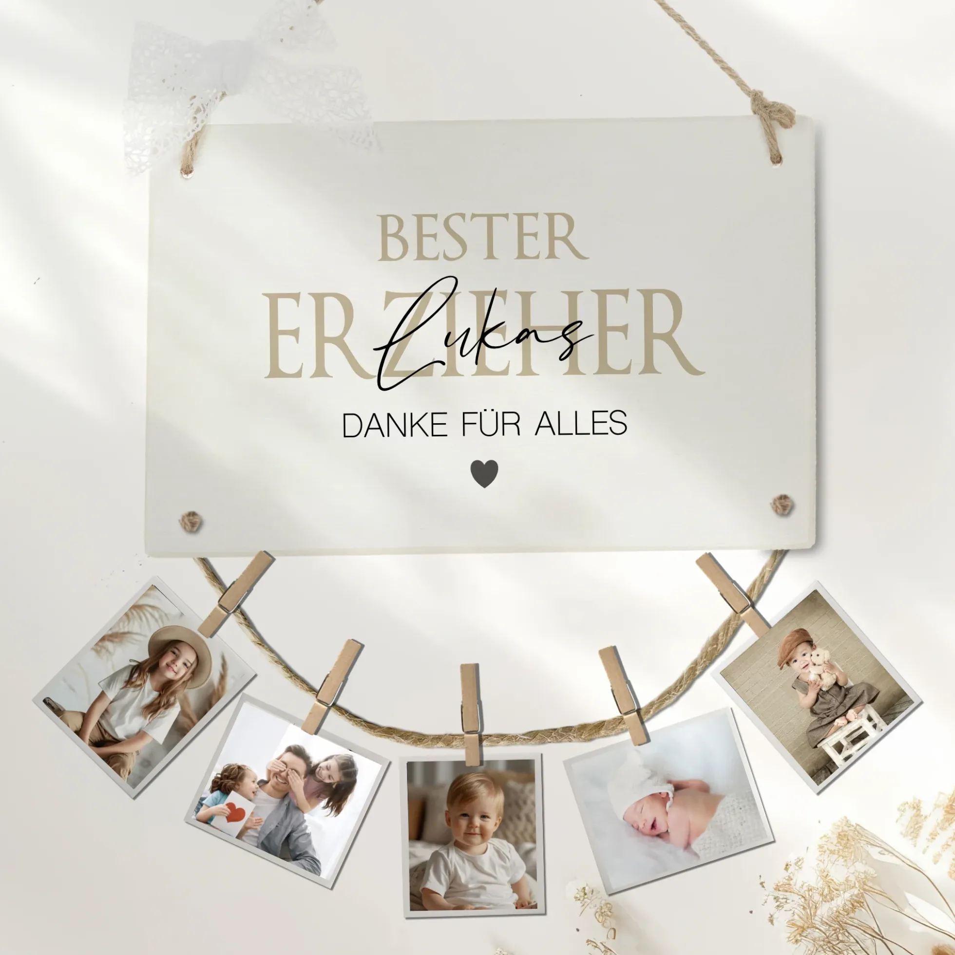 Fotogeschenk Erzieherin Geschenk Geburtstag Erzieher Namen Abschiedsgeschenk Kita Geburtstagsgeschenk