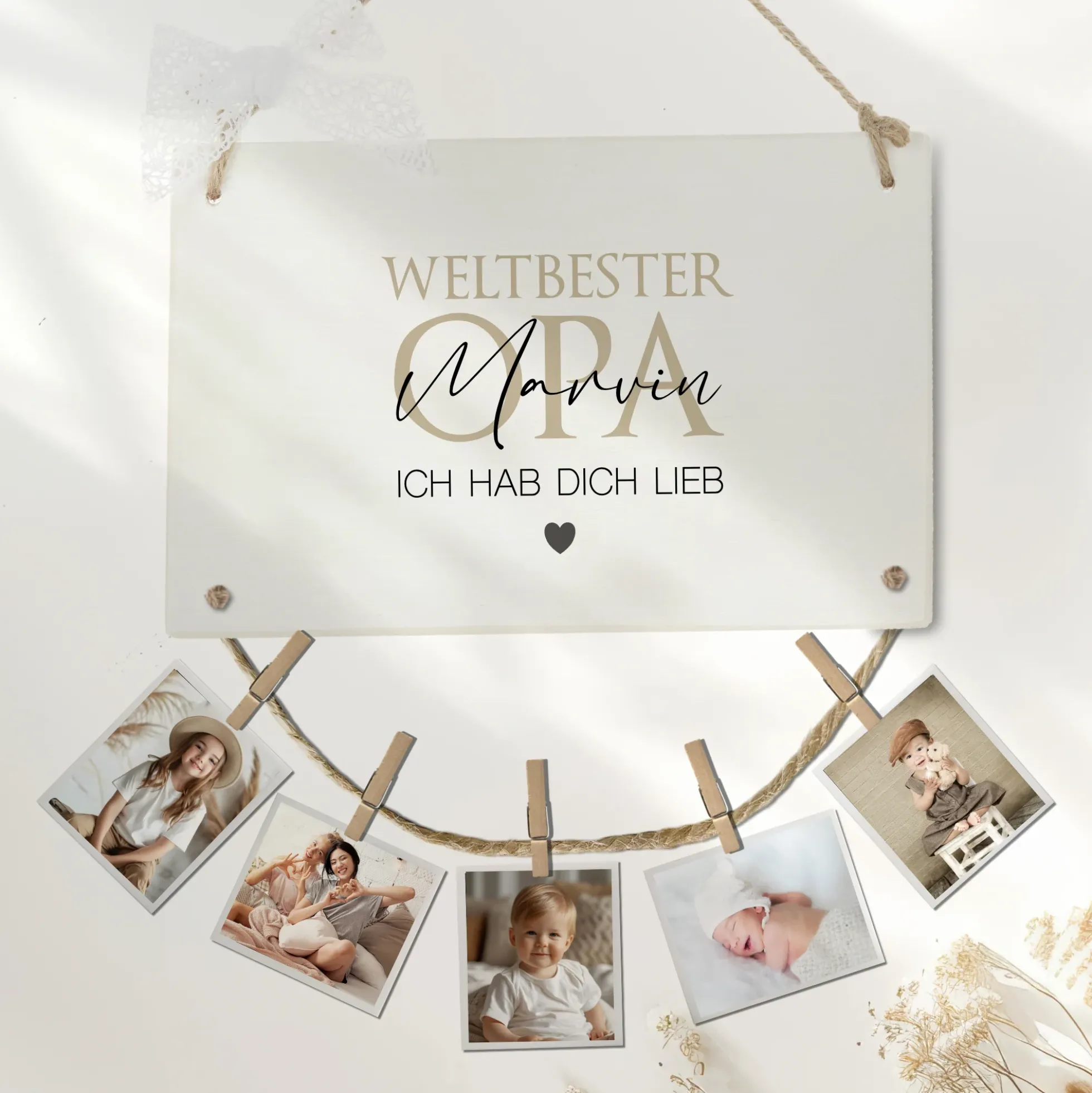 Fotogeschenk Opa Geschenk Geburtstag Geburtstagsgeschenk Großvater Namen