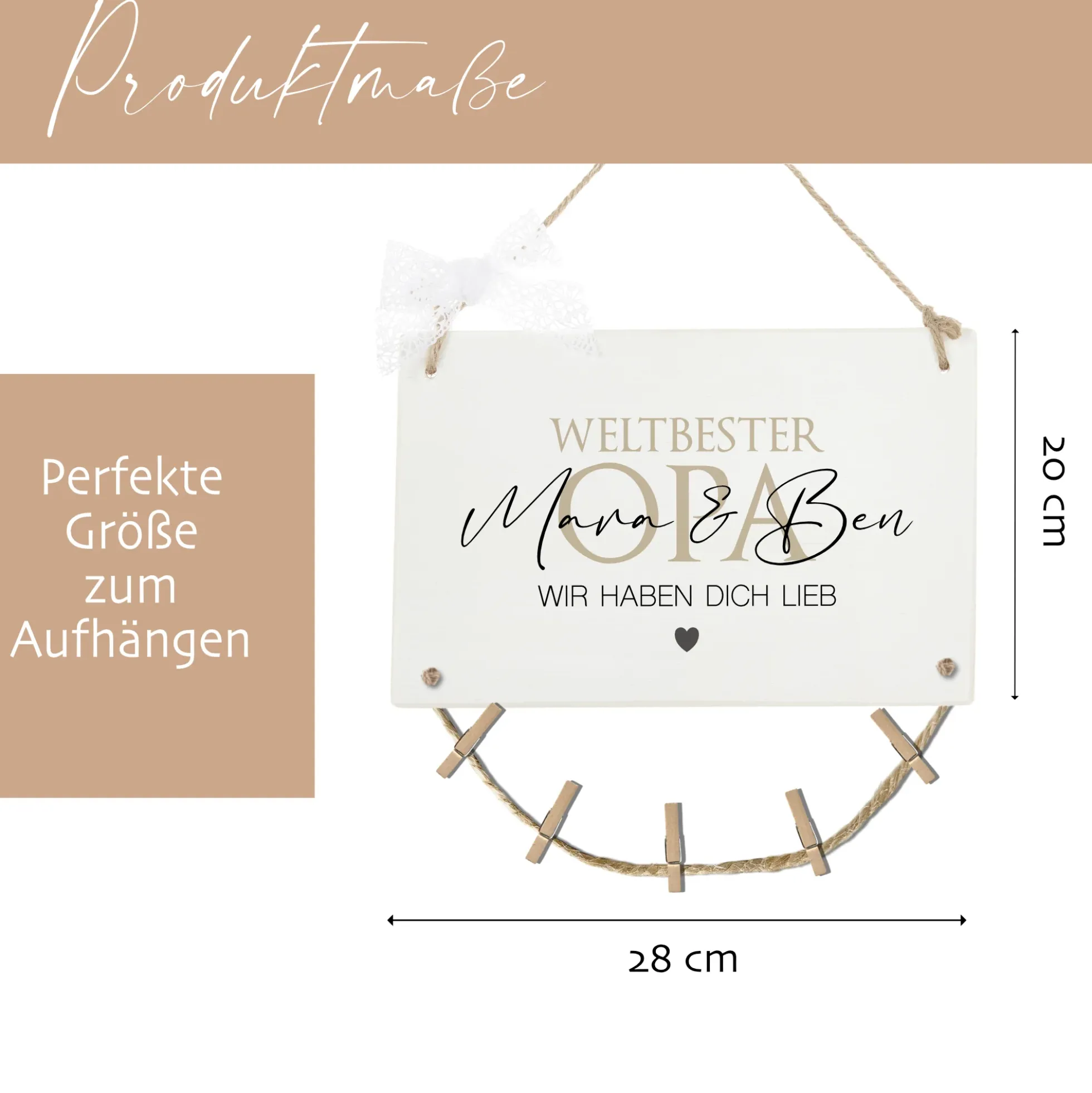 Fotogeschenk Opa Geschenk Geburtstag Geburtstagsgeschenk Großvater Namen