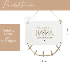 Fotogeschenk Papa Geschenk Geburtstag Geburtstagsgeschenk Papa Namen Vatertag
