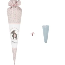 Geblümte Schultüte aus Stoff genäht | Motiv