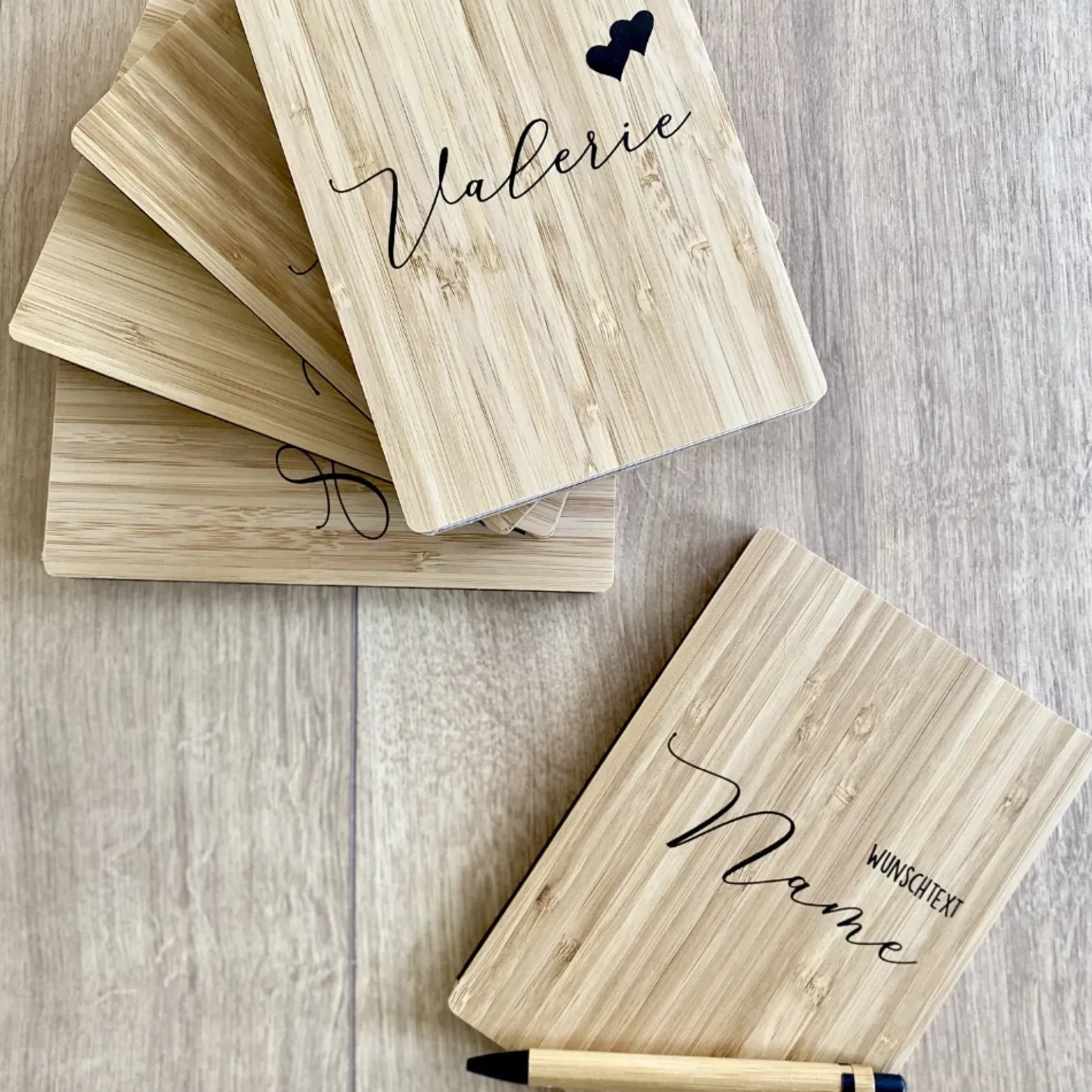 Geschenkset Edelstahl Kaffeebecher to go und Notizbuch mit Namen und Wunschtext für Sie u. Ihn | Geschenkidee zum Geburtstag, als Dankeschön zum Abschied