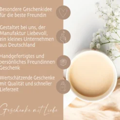 Geschenk Tasse für die Busenfreundin | Keramiktasse mit Spruch und Namen für die beste Freundin