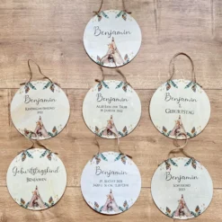 Handgefertigtes u. personalisiertes Holzschild zum Geburtstag | Originelle Geburtstagsdekoration für Kinder | Schönes Geschenk zum Kindergeburtstag | 2 Motivvarianten zur Auswahl