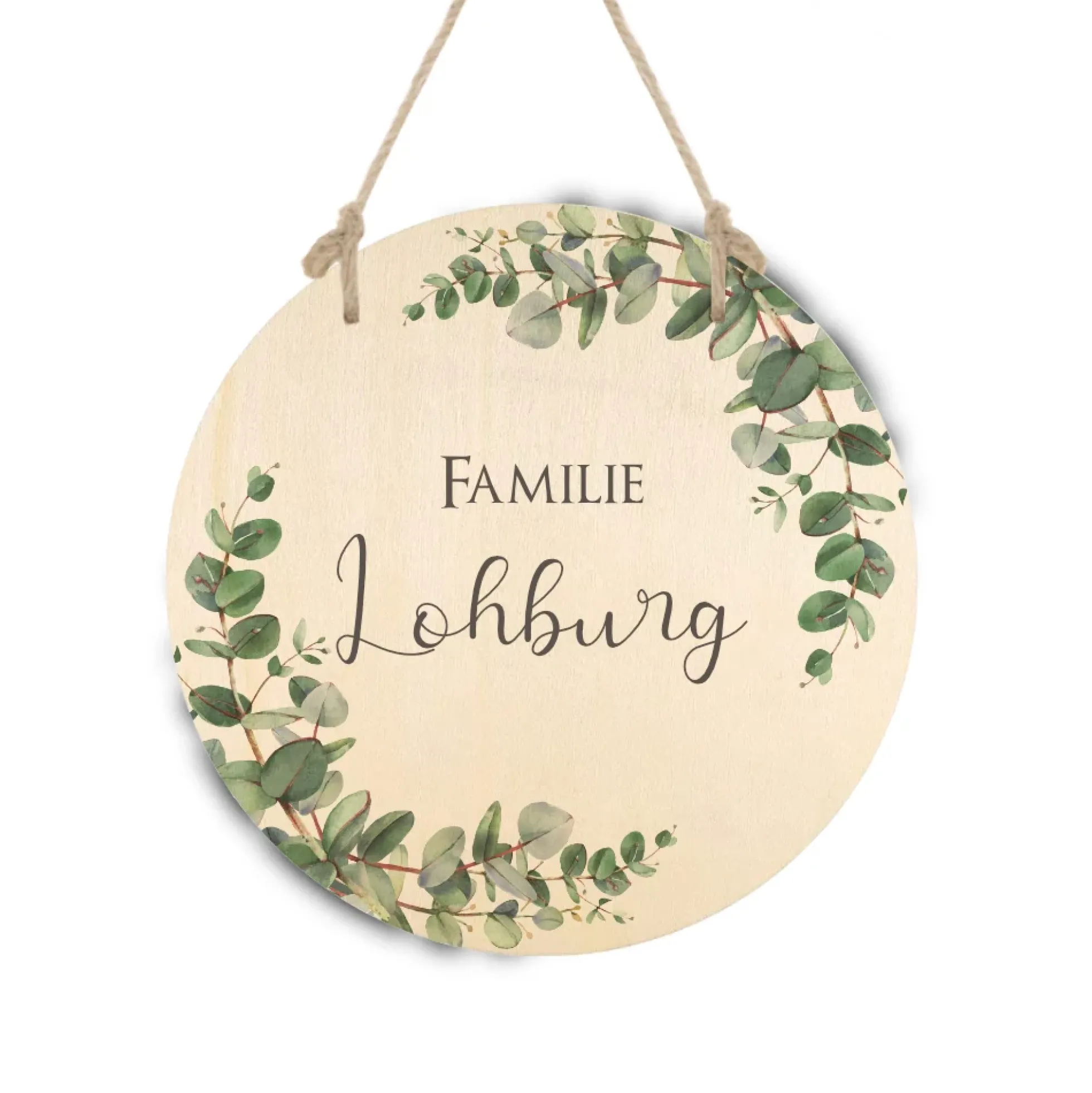 Haustürschild aus Holz "Spätblüher" | Türschild mit dem Familiennamen | Personalisiertes Geschenk u. besondere Geschenkidee für Familien | Deko für den Herbst | 3 Motivvarianten zur Auswahl