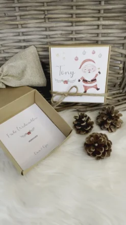 Kinder Geschenkschachtel Weihnachten I Name Personalisiert Mädchen Jungen I Weihnachtsgeschenk Weihnachtsmann