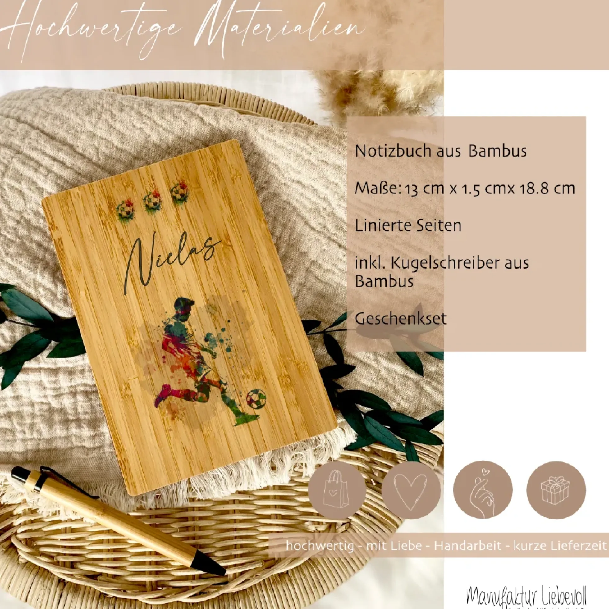 Kinder Notizbuch Rakete mit Namen | personalisiertes Tagebuch Schreibheft für Jungen als besonderes Geschenk Geburtstag | 7 Motivvarianten zur Auswahl