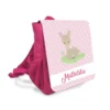Kinderrucksack mit einem Rehkitz | Personalisierter Rucksack für Mädchen | Nachhaltiges Geschenk für Kinder von 2-5 Jahre