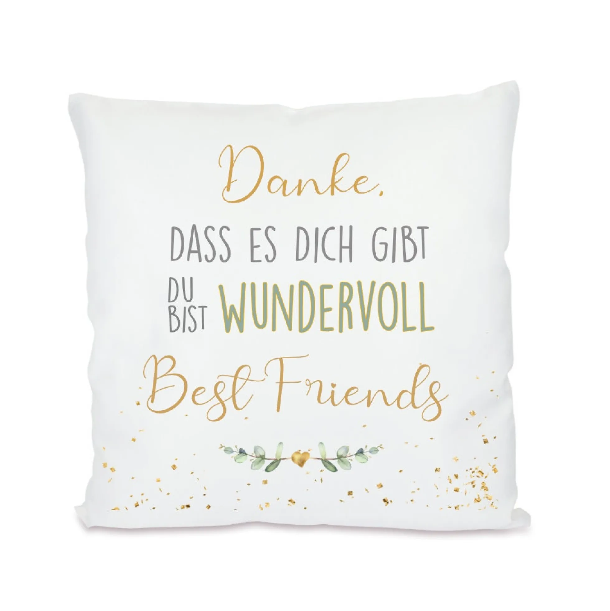 Kissen "Best Friends" mit schönem Spruch | Perfektes Geschenk für die beste Freundin | Ideales Freundschaftsgeschenk | 8 Motivvarianten zur Auswahl