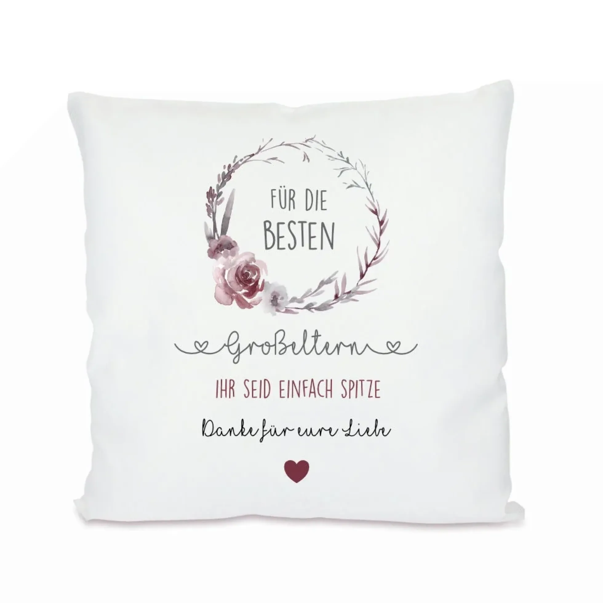 Kissen für die besten Großeltern mit Spruch | Geschenk für Oma und Opa