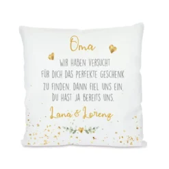 Kissen mit Spruch