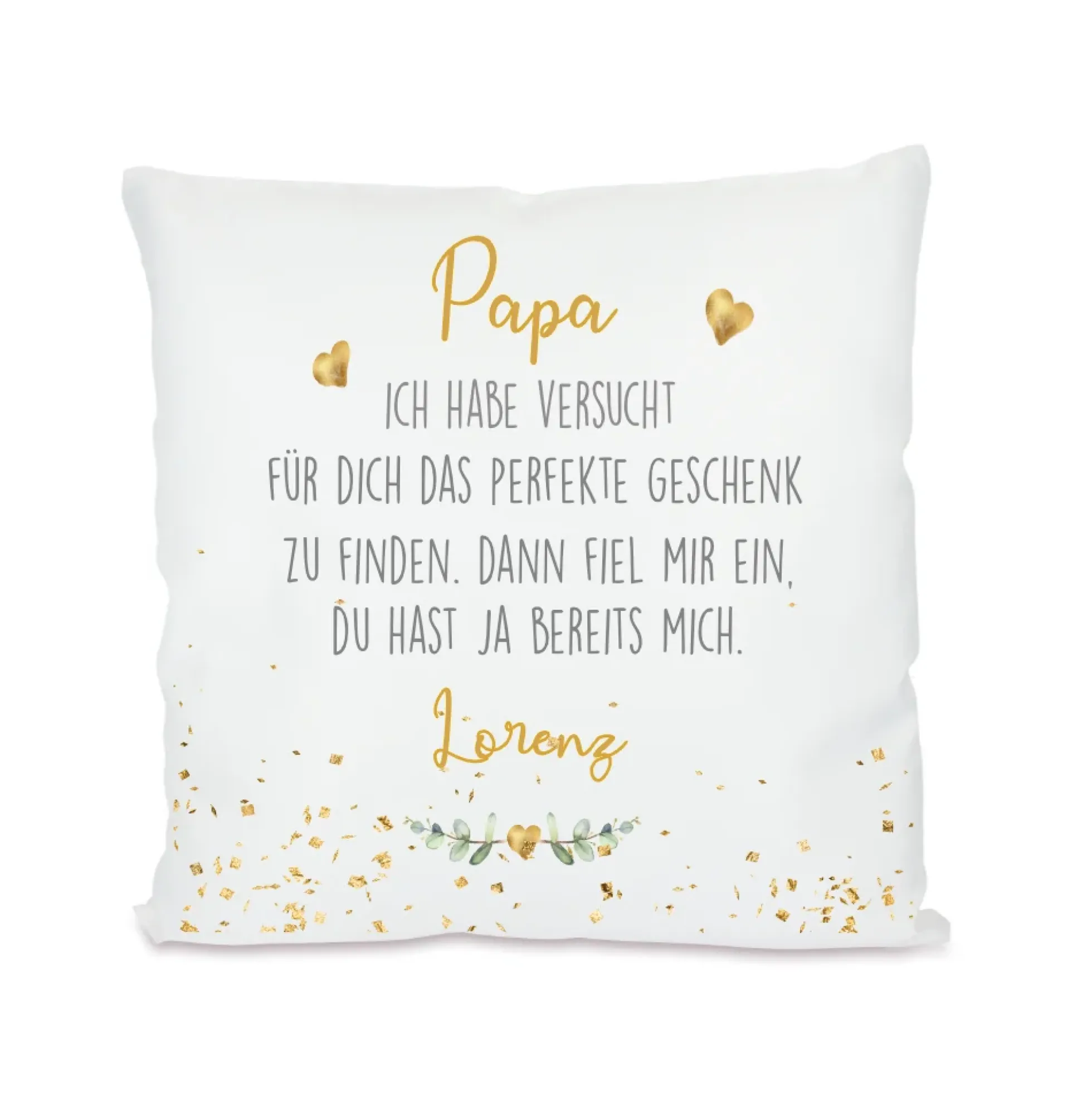Kissen mit Spruch "Mama, wir haben versucht..." | Personalisiertes Geschenk für Mütter | 4 Motivvarianten zur Auswahl