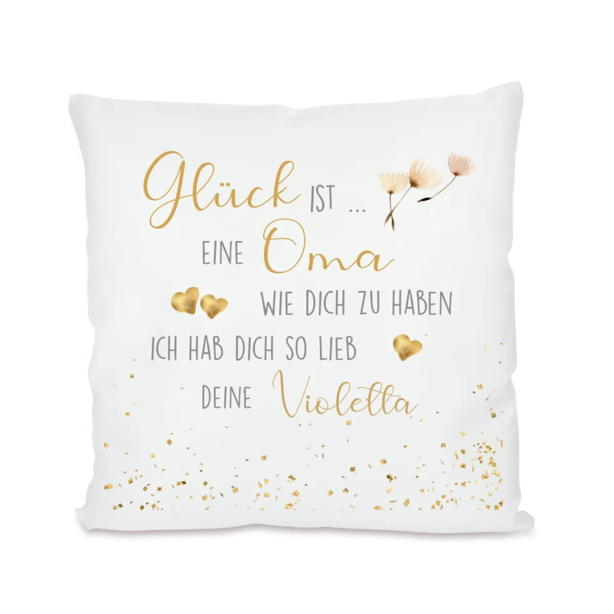 Kissen personalisiert "Glück ist eine Tochter wie dich zu haben" | Persönliches Geschenk für die Tochter | 7 Motivvarianten zur Auswahl