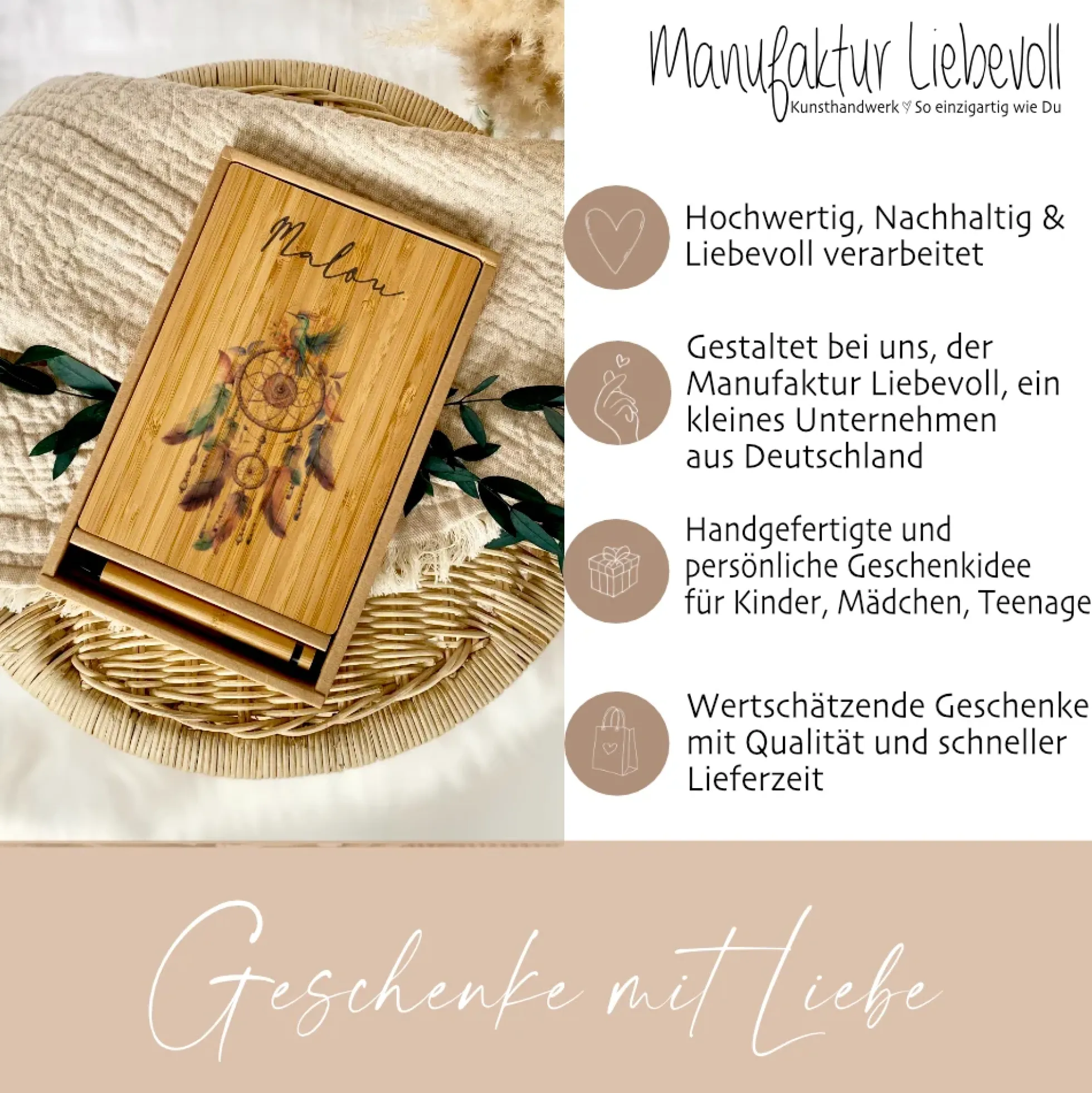 Mädchen Notizbuch Elefant mit Namen | personalisiertes Tagebuch Schreibheft Tiermotiv für Kinder als besonderes Geschenk Geburtstag | 7 Motivvarianten zur Auswahl