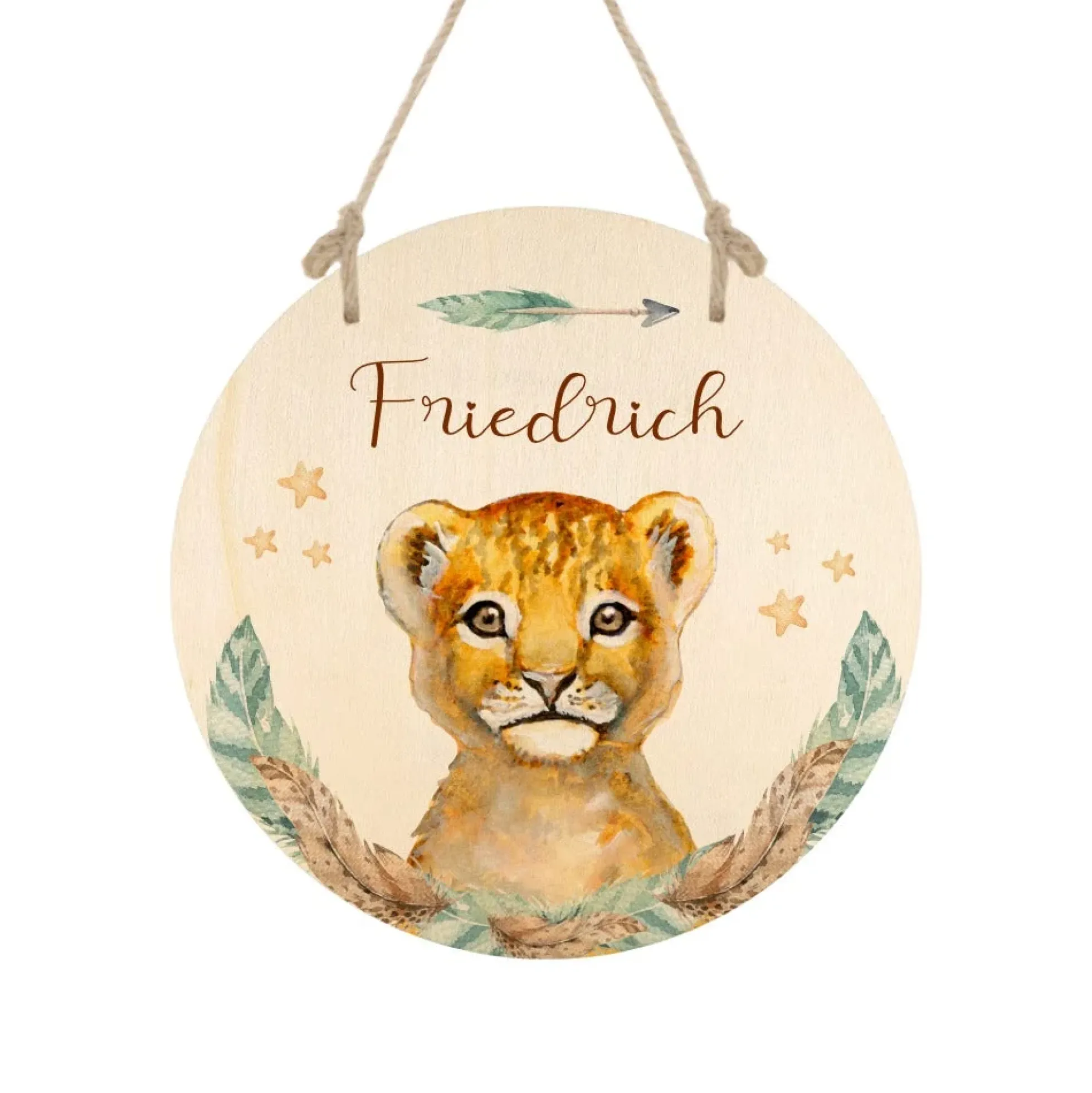 Namensschild "Waschbär" für das Kinderzimmer | Personalisiertes Türschild für Mädchen u. Jungen | 11 weitere Motivvarianten als Geschenk zur Auswahl