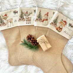 Nikolausstrumpf Nikolausstiefel personalisiert Kinder Weihnachtsstrumpf Mädchen Jungen Name Weihnachtsstiefel Nikolaussocke Weihnachten