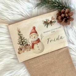 Nikolausstrumpf Nikolausstiefel personalisiert Kinder Weihnachtsstrumpf Mädchen Jungen Name Weihnachtsstiefel Nikolaussocke Weihnachten