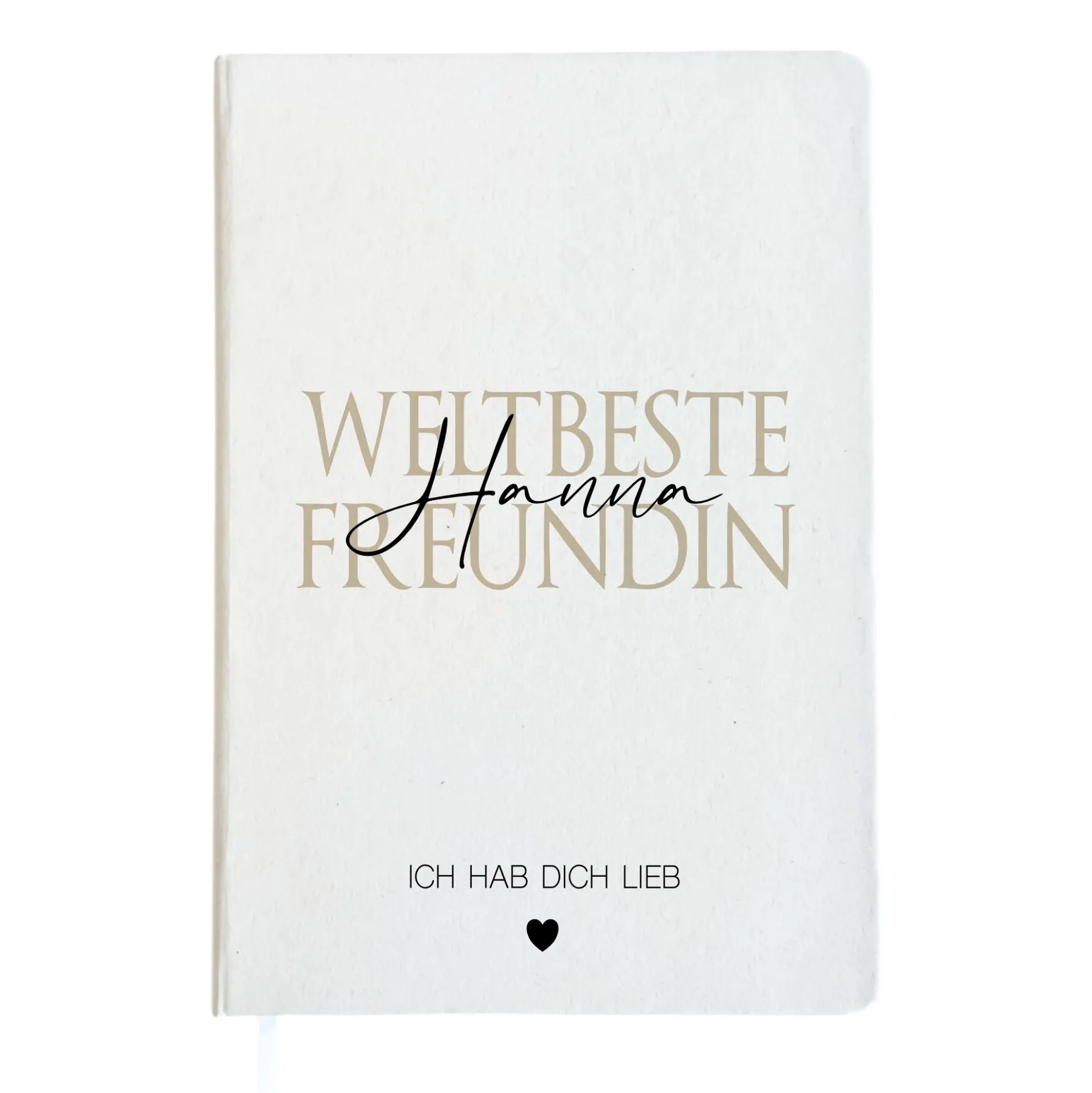 Notizbuch Freundin Geschenk mit Namen personalisiertes Notizheft weltbeste Freundin, weltbester Freund, Partner, Herzensmensch