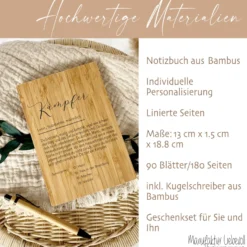 Notizbuch Kämpfer mit Namen Definition Geschenk Mann Freund Sohn Personalisiert Tagebuch Notizheft Journal Zuversicht Kraft Geschenk DIN A5