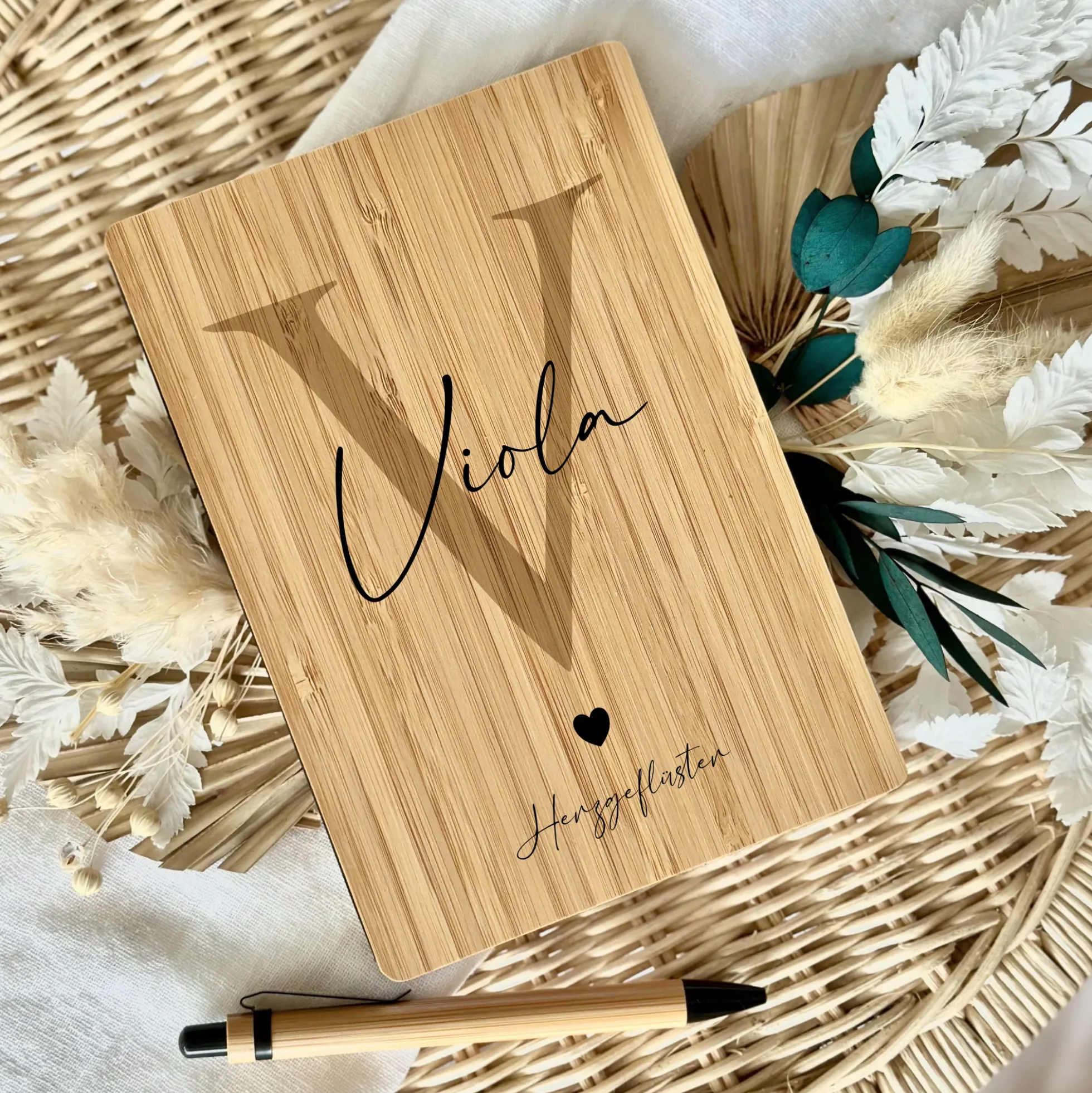 Notizbuch personalisiert Tagebuch mit Namen A5 Journal Mädchen Frauen Männer Teenager Monogramm