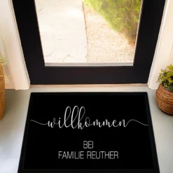 Personalisierte Fußmatte mit Namen Fussmatte Personalisiert Fußmatte Willkommen Geschenk Familie Hochzeit Umzug Einzug