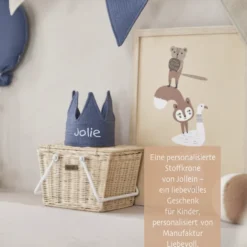 Personalisierte Geburtstagskrone für Kinder in drei Farben erhältlich