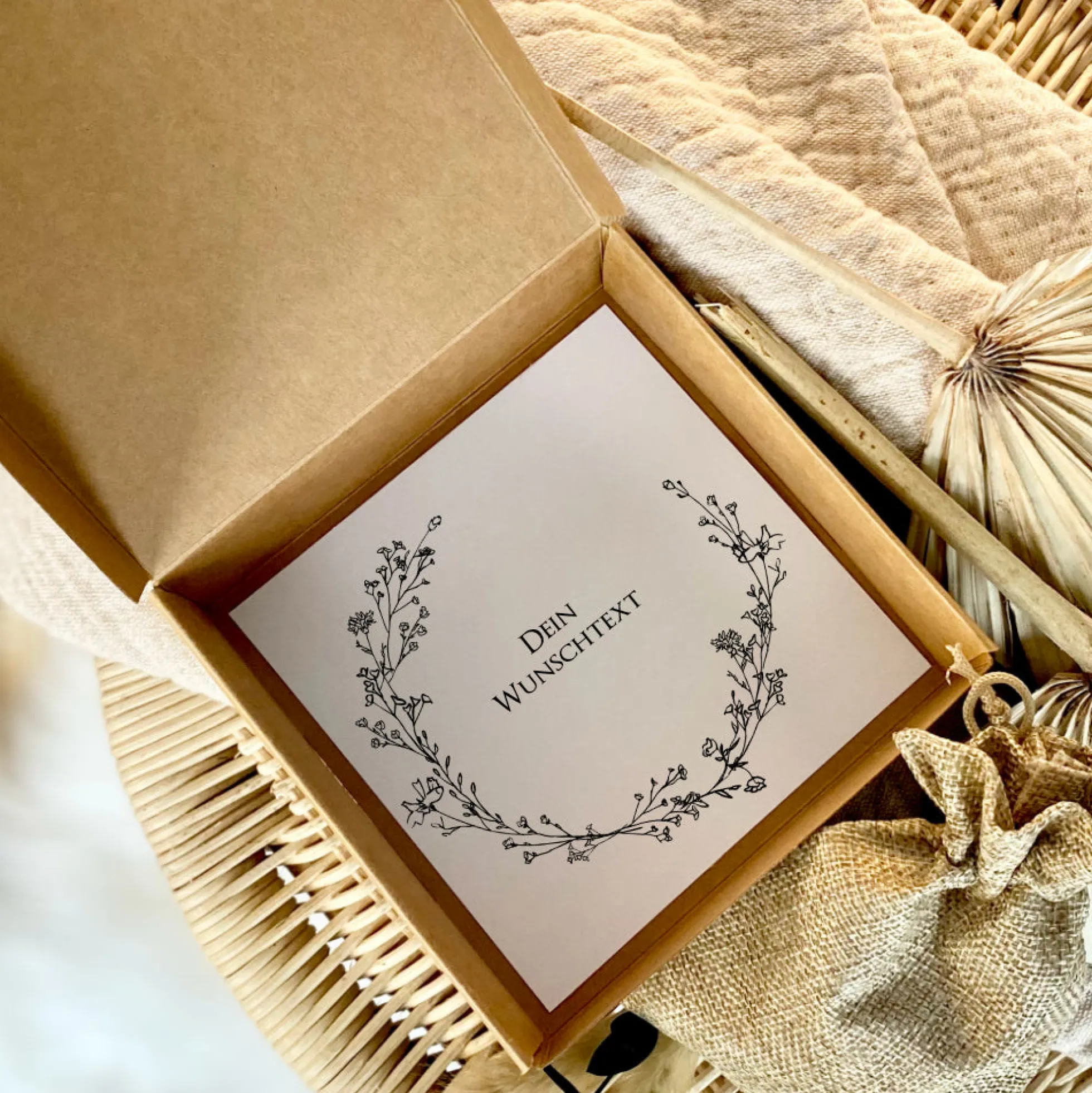 Personalisierte Geschenkbox zum Muttertag, Muttertagsgeschenk mit Wunschtext