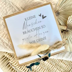 Personalisierte Geschenkbox Erzieherin, Geschenk mit Spruch & Blumen als Dankeschön zum Kindergarten Abschied