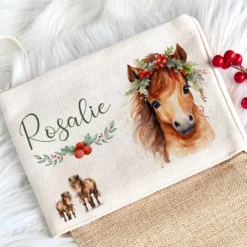 Personalisierter Dinosaurier Weihnachtsstrumpf für Jungen mit Namen zum Nikolaus und Weihnachten | Nikolausstrumpf Geschenkidee für Kinder I 7 Motivvarianten zur Auswahl