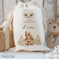 Personalisierter Geschenkesack zum Befüllen für Kinder und Erwachsene zu Weihnachten