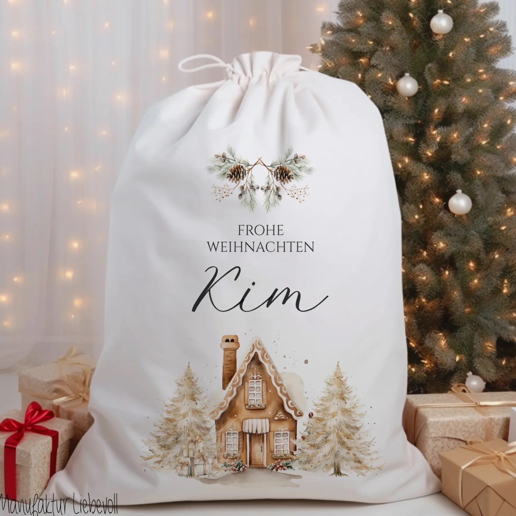 Personalisierter Geschenkesack zum Befüllen für Kinder und Erwachsene zu Weihnachten