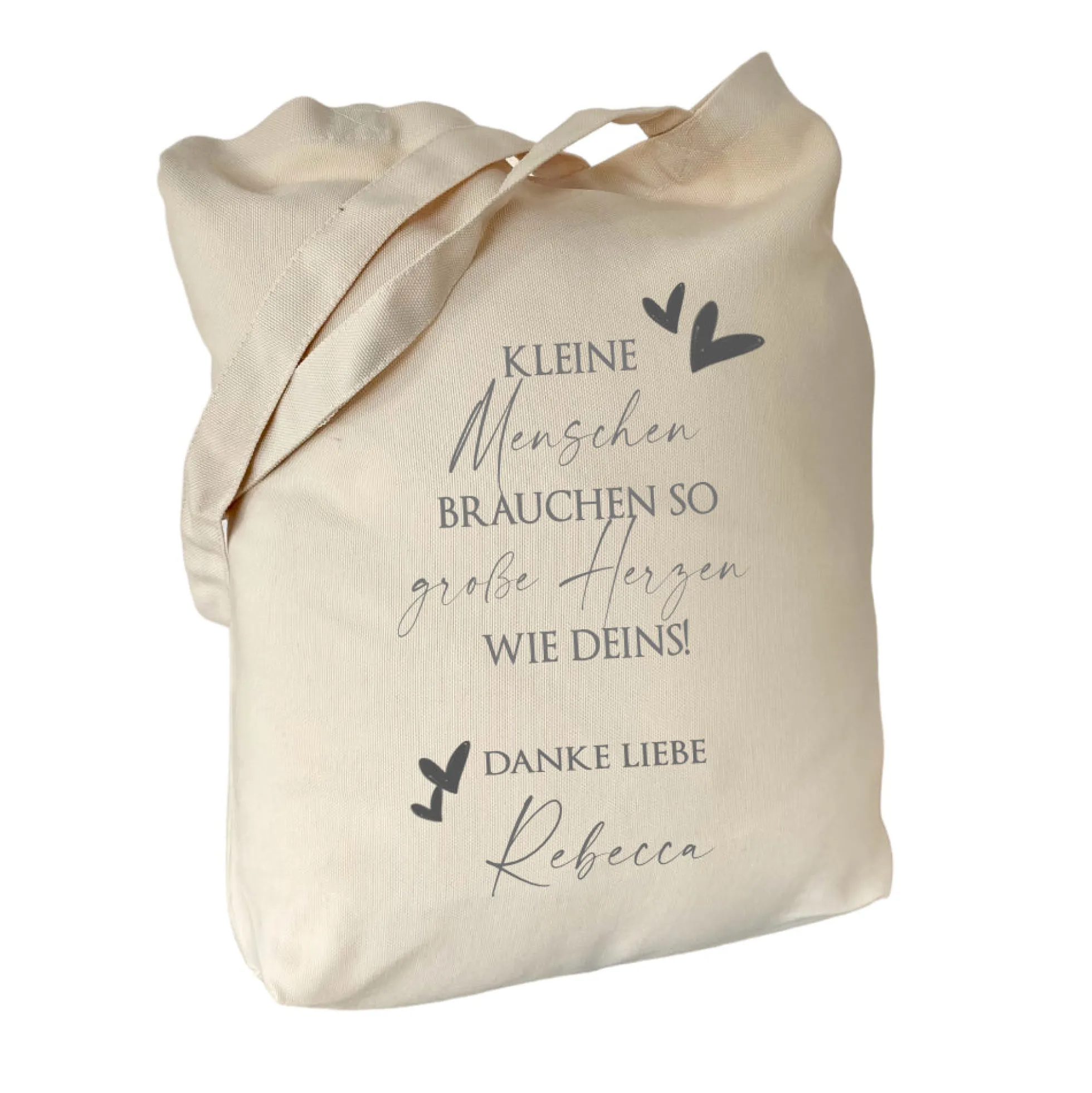 Personalisierter Stoffbeutel für Erzieherinnen, Hebammen, Lehrerinnen | Stofftasche als Dankeschön, zum Abschied