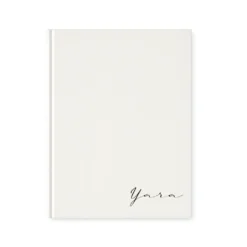 Personalisierter Terminplaner 2027 Din A5 | Minimalistischer Buchkalender mit Name | Weißes Hardcover – Manufaktur Liebevoll