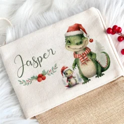 Personalisierter Weihnachtsstrumpf Äffchen für Mädchen u. Jungen mit Namen zum Nikolaus und Weihnachten | Nikolausstrumpf Geschenkidee für Kinder I 7 Motivvarianten zur Auswahl