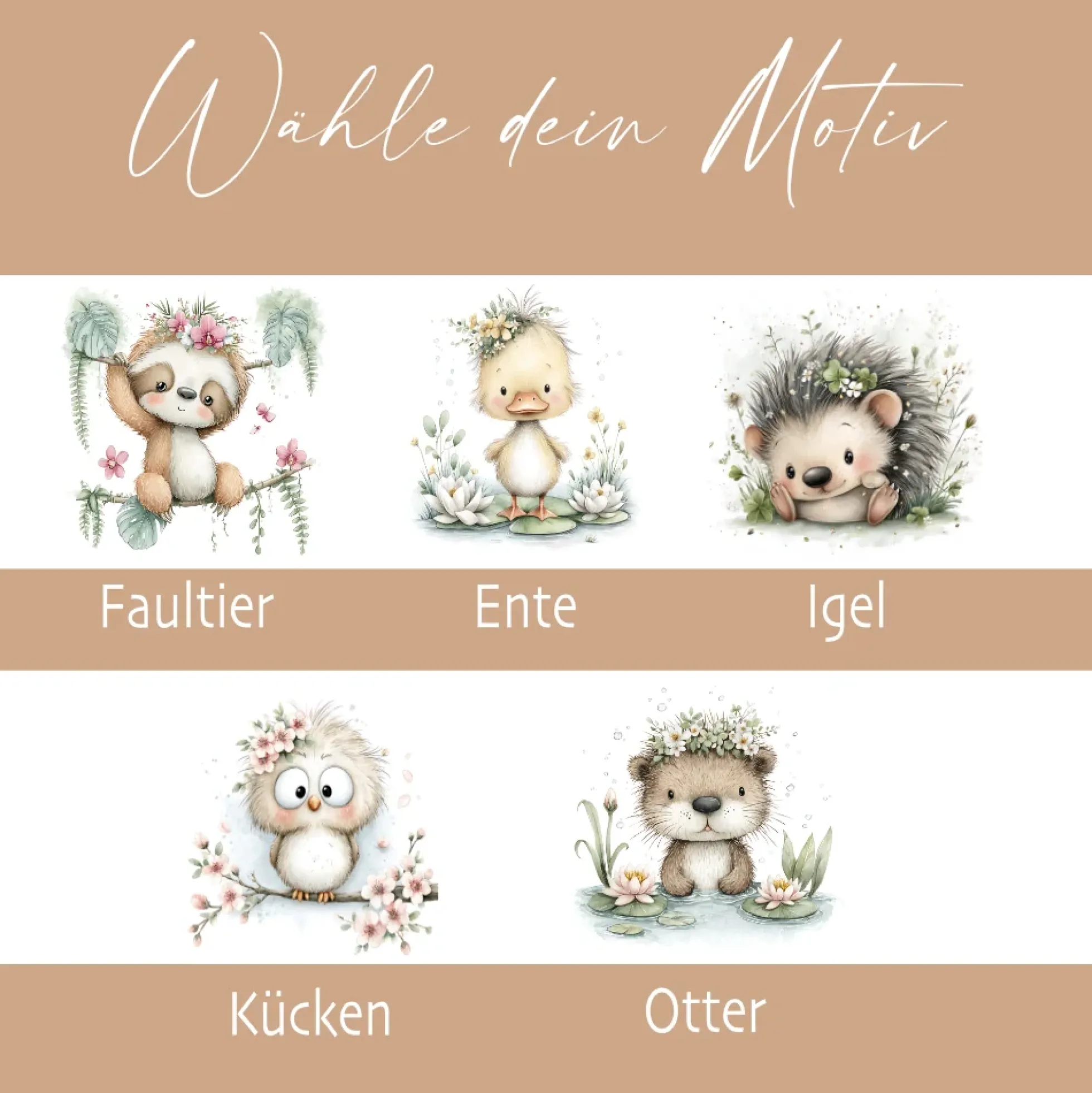 Personalisierter Zahnputzbecher für Kinder mit Namen | Keramik Trinkbecher & Zahnbürstenhalter | Geschenk für Kindergarten, Schule & Geburtstag | Motive: Faultier, Igel, Ente, Otter, Küken