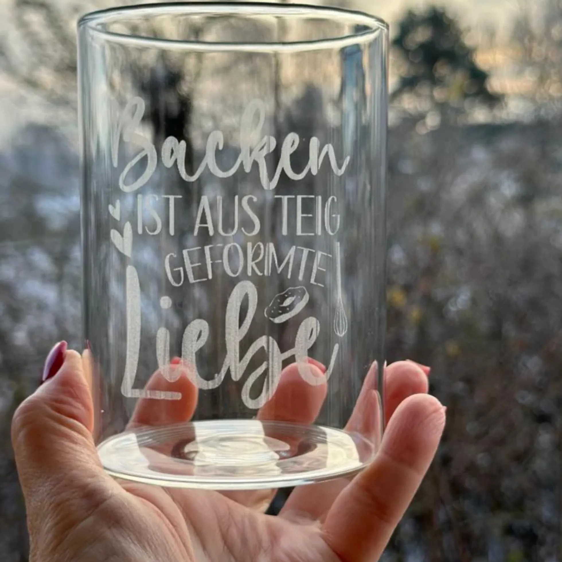 Personalisiertes Keksglas "Für einen wundervollen Menschen", Vorratsglas mit Holzdeckel für Plätzchen und Kekse