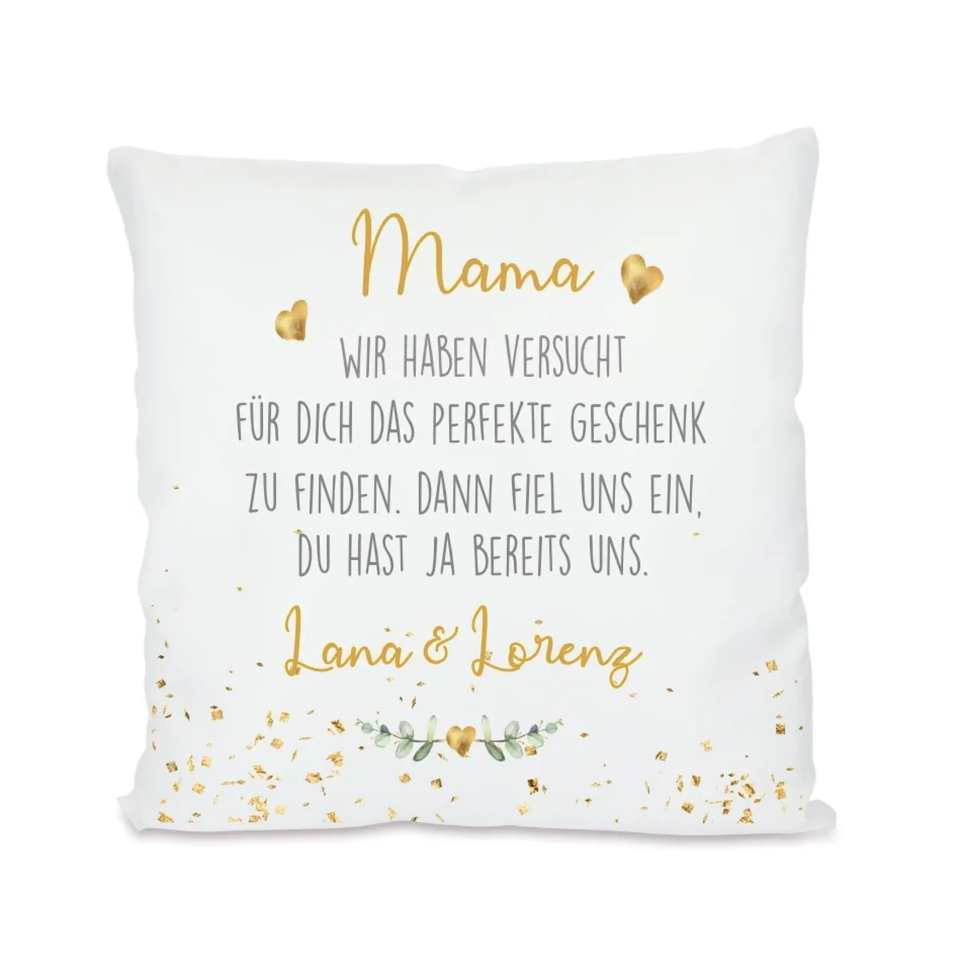 Personalisiertes Kissen mit Spruch "Opa, wir haben versucht..." | Kreative Geschenkidee für den Großvater mit Namen der Enkelkinder | 4 Motivvarianten zur Auswahl