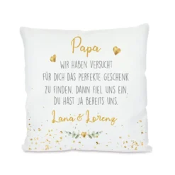 Personalisiertes Kissen mit Spruch
