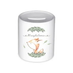 Personalisierte Spardose für Mädchen mit Namen | Schönes Geschenk für Kinder | Niedliches Geldgeschenk u. schöne Geschenkidee | 10 Motive zur Auswahl