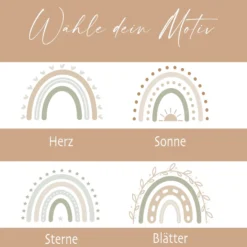 Personalisierte Spardose zur Jugendweihe mit Bambusdeckel – Keramik Sparbüchse mit Namen & Datum – Geldgeschenk Boho Regenbogen – 4 Motive zur Auswahl
