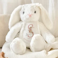 Personalisiertes Plüschtier Namen Datum Spruch Baby Geschenk Geburt Taufe Geburtstag